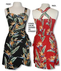 Bird of Paradise Panel Sarong Dress