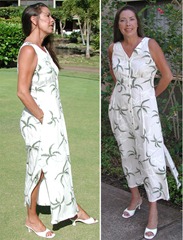 Hurricane Button Front Long Tank Dress