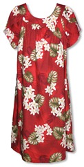 Plumeria Monstera Plus Size Dress