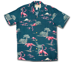 Flamingo Hawaiian Aloha Men's Shirt