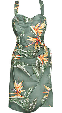 Bird of Paradise Sarong Dress