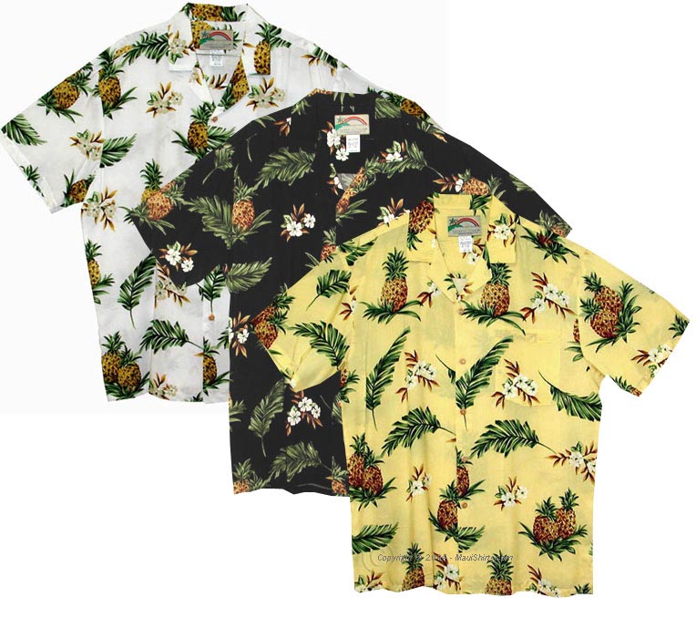 Pineapples Men's Aloha Shirt