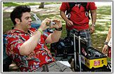 Adam Richman, the star of Man V. Food is shown here wearing a Red Jungle Bird  shirt