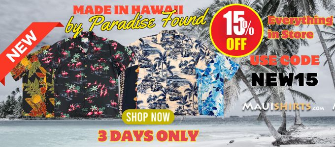 3 Day Sale 15% Off Everything in our store from Maui!